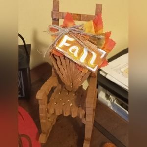 Wooden Clothespin Rocking Chairs FALL EDITION